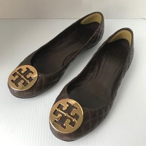 Tory Burch quilted leather ballet flats